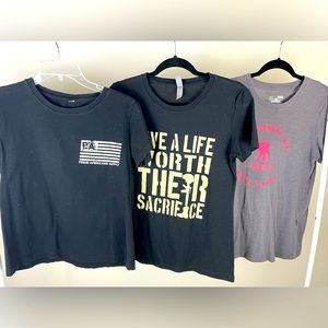 Women’s veteran/patriotic tshirt bundle